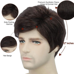 TrueHair Wig for Men – Natural Look Full Head Wig for Boys & Middle-Aged Men