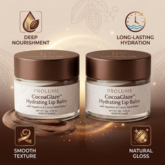 CocoaGlaze Hydrating Lip Balm (Pack of 2)  Chocolate Lip Care | Deep Hydration | Smooth, Glossy Lips
