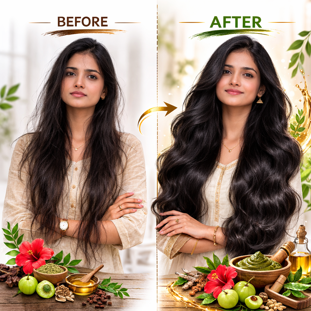 KeralaShakti 12-Herb Pre-Shampoo Hair Mask-Pack of 2