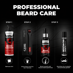 AlphaBeard  Beard Growth Pro Kit for Men-Pack of 4pcs