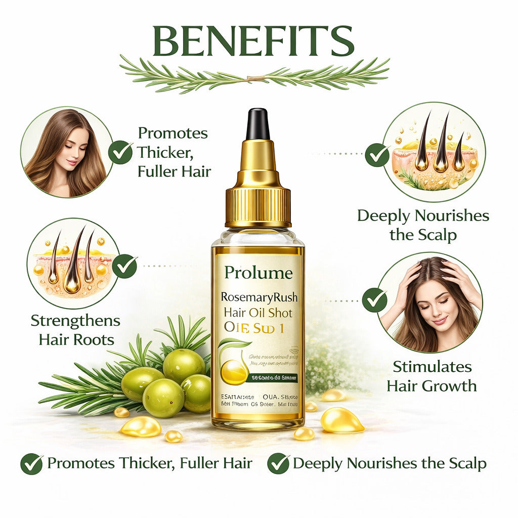 RosemaryRush Hair Oil Shots