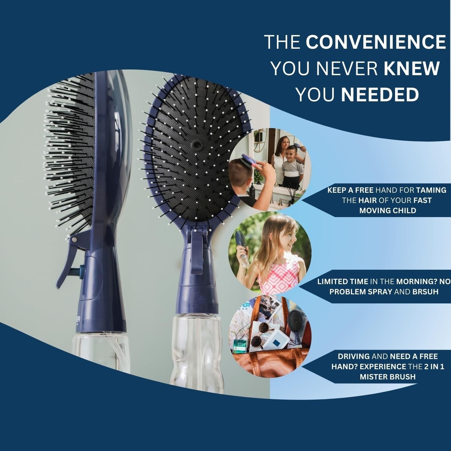 HydraComb Mist Spray Hair Brush
