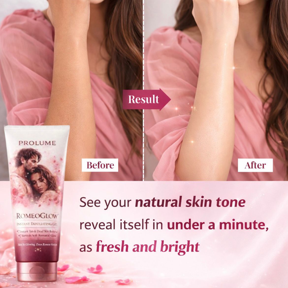 RomeoGlow Instant Exfoliating Gel For Women