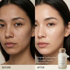 MagicGlow Skin Brightening Rice Water  ~100ml | Frost Bottle | With Cotton Pads