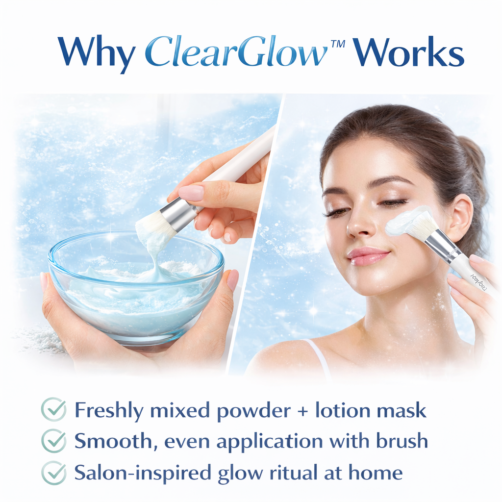 ClearGlow  Powder + Lotion Glow Mask
