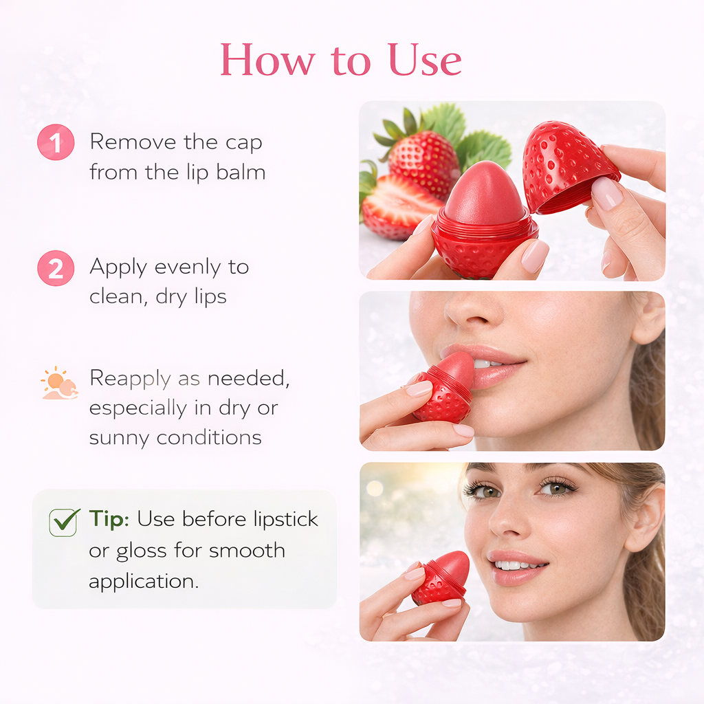 StrawberryShield Lip Balm - pack of 2