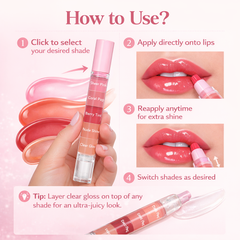 GlossBoss 5-in-1 Juicy Lip Gloss Pen