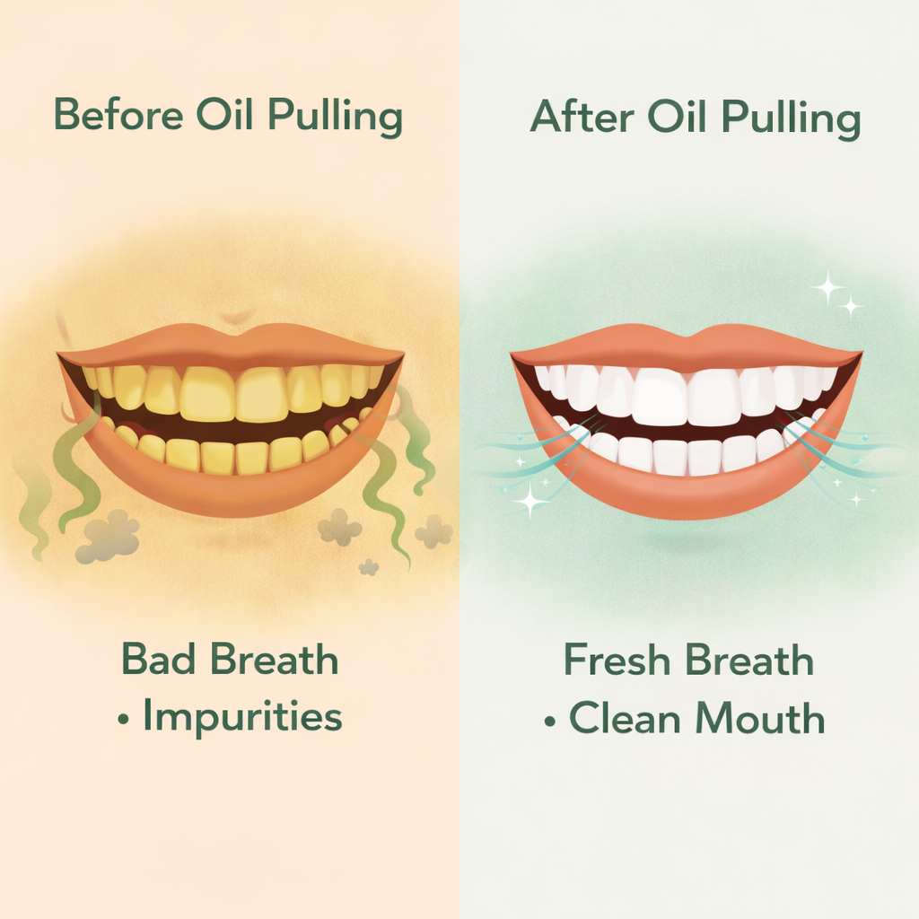 Coconut Oil Pull Mouthwash – Peppermint & Clove | Natural Oil Pulling for Teeth & Gums | Fresh Breath Oral Detox | 100ml