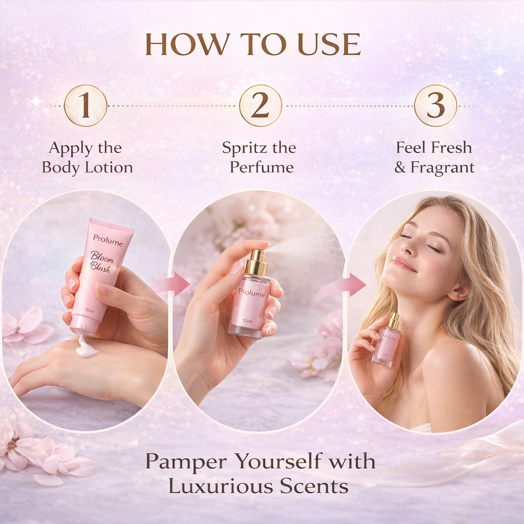 Prolume Glow & Scent™ Body Lotions + Perfumes Gift Set