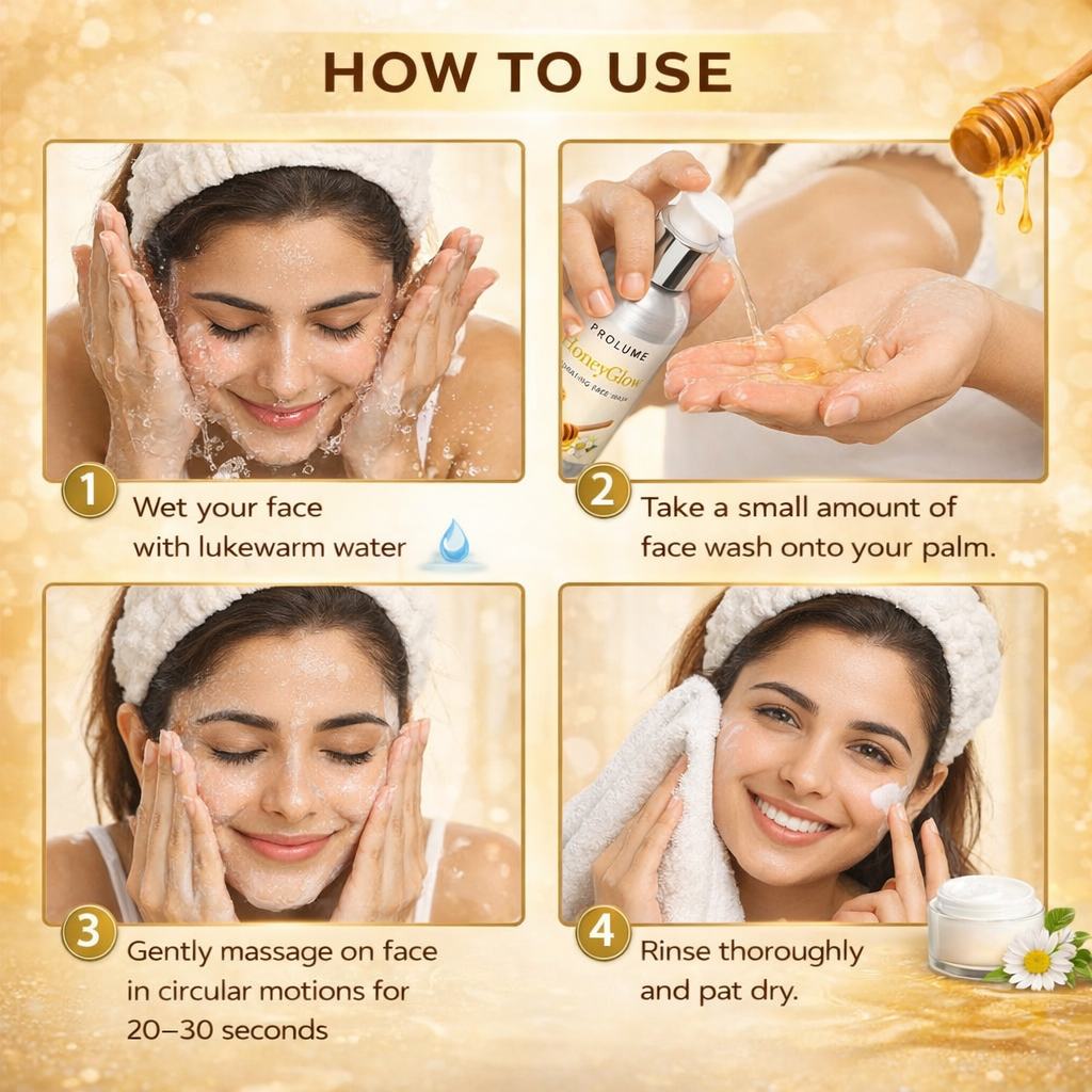 HoneyGlow Hydrating Face Wash