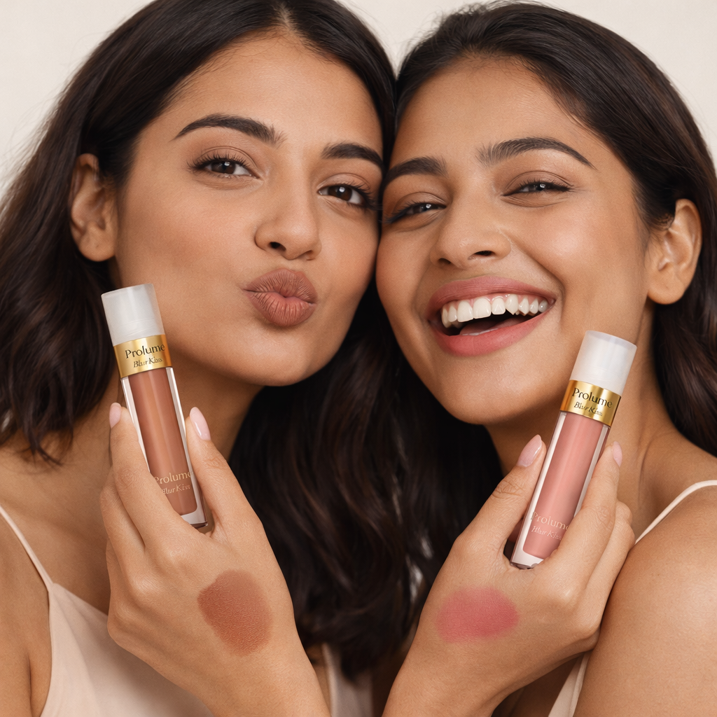 BlurKiss Soft-Blur Lipstick Duo  (Bare Rose & Soft Mocha)- Pack of 2