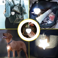 HeartGlow Bag Light Rechargeable Keychain Lamp