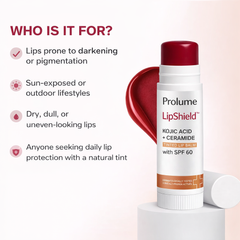 LipShield Kojic Acid + Ceramide Tinted Lip Balm with SPF 60