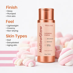 MallowGlow rice enzyme Cleansing Powder (50g | Powder-to-Foam Face Cleanser)