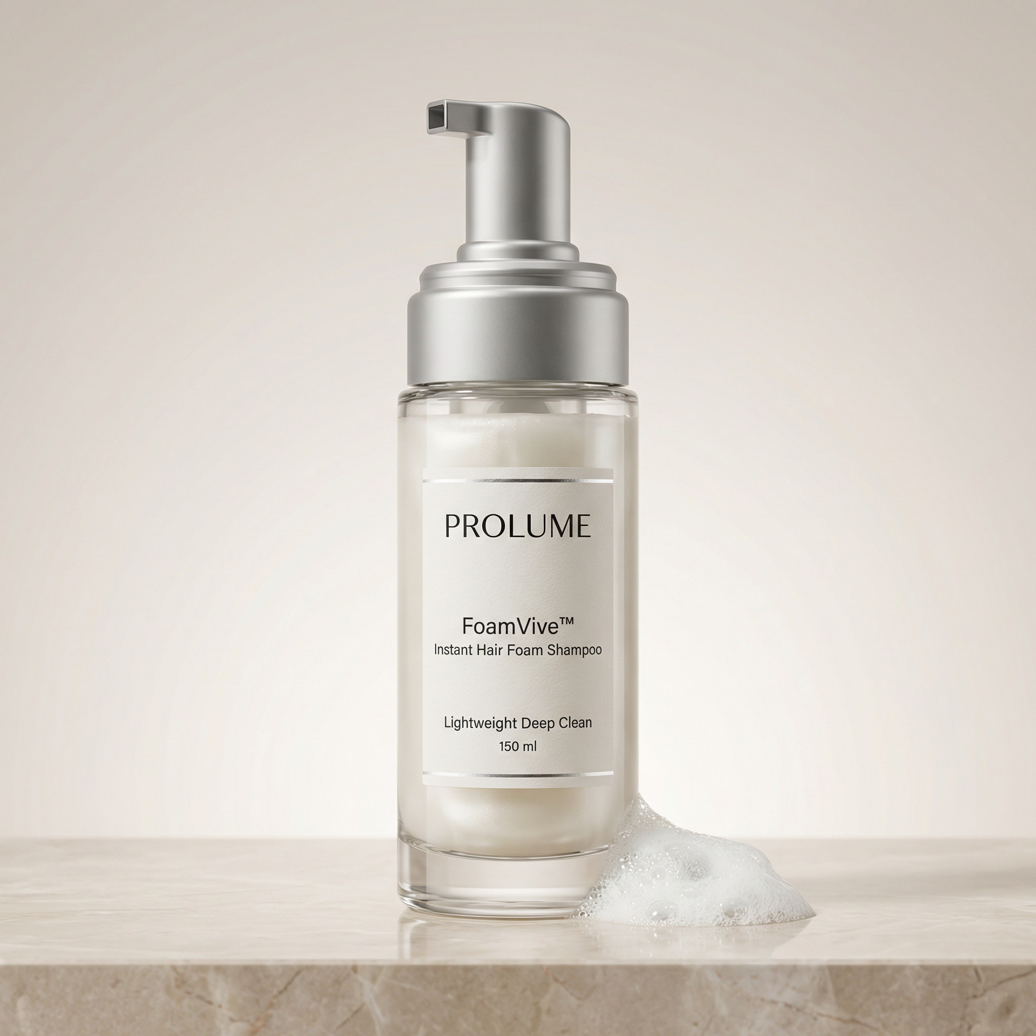 FoamVive Instant Hair Foam Shampoo  (Large Glass Vial)
