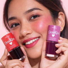 DewKiss Lip & Cheek Water Tint CherrySwipe and PinkMist -Pack of 2