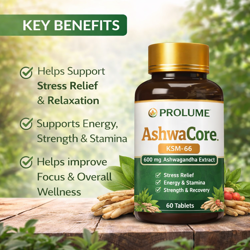 AshwaCore KSM-66 Ashwagandha – 600 mg (60 Tablets)