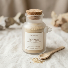 PureMitt DIY Face Mask Powder  (Clay / Multani Mitti – Cork Bottle with Wooden Spoon)