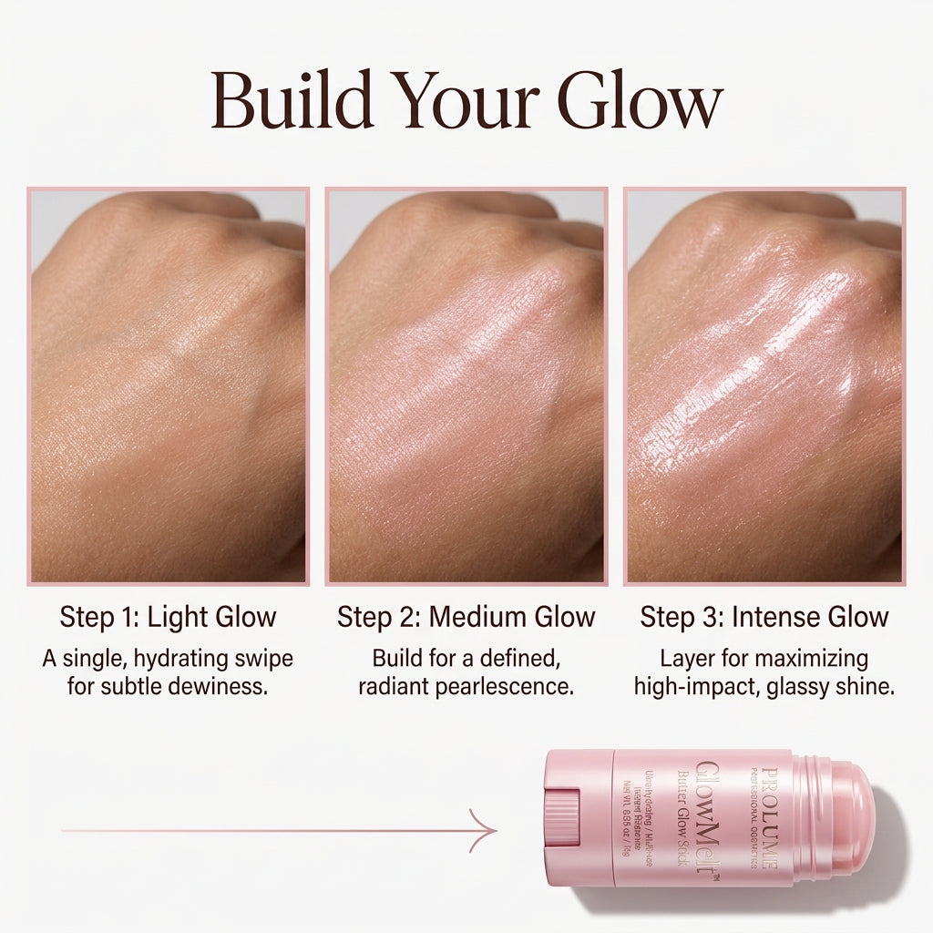 GlowMelt Butter Glow Stick  Cream Highlighter Stick | Melt-On Glow | Dewy Radiance