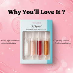 LipSyrup™ Syringe Lip Gloss Set (Pack of 4)