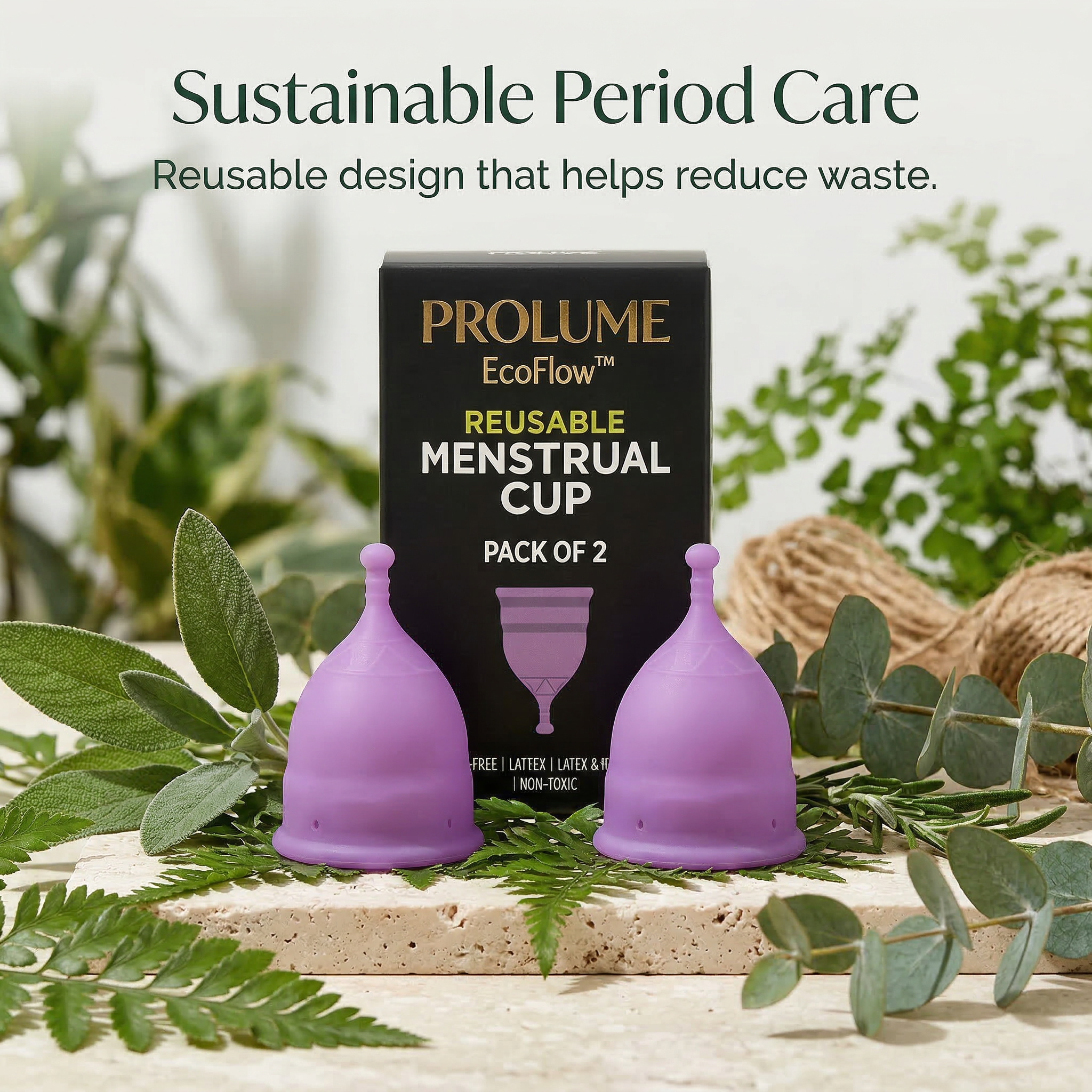 Reusable Menstrual Cup (Pack of 2)