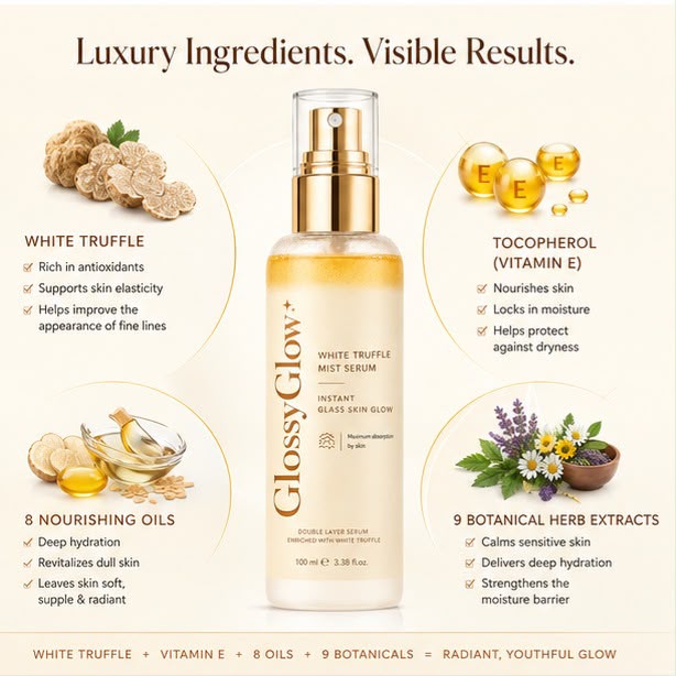 GlossyGlow White Truffle Mist Serum