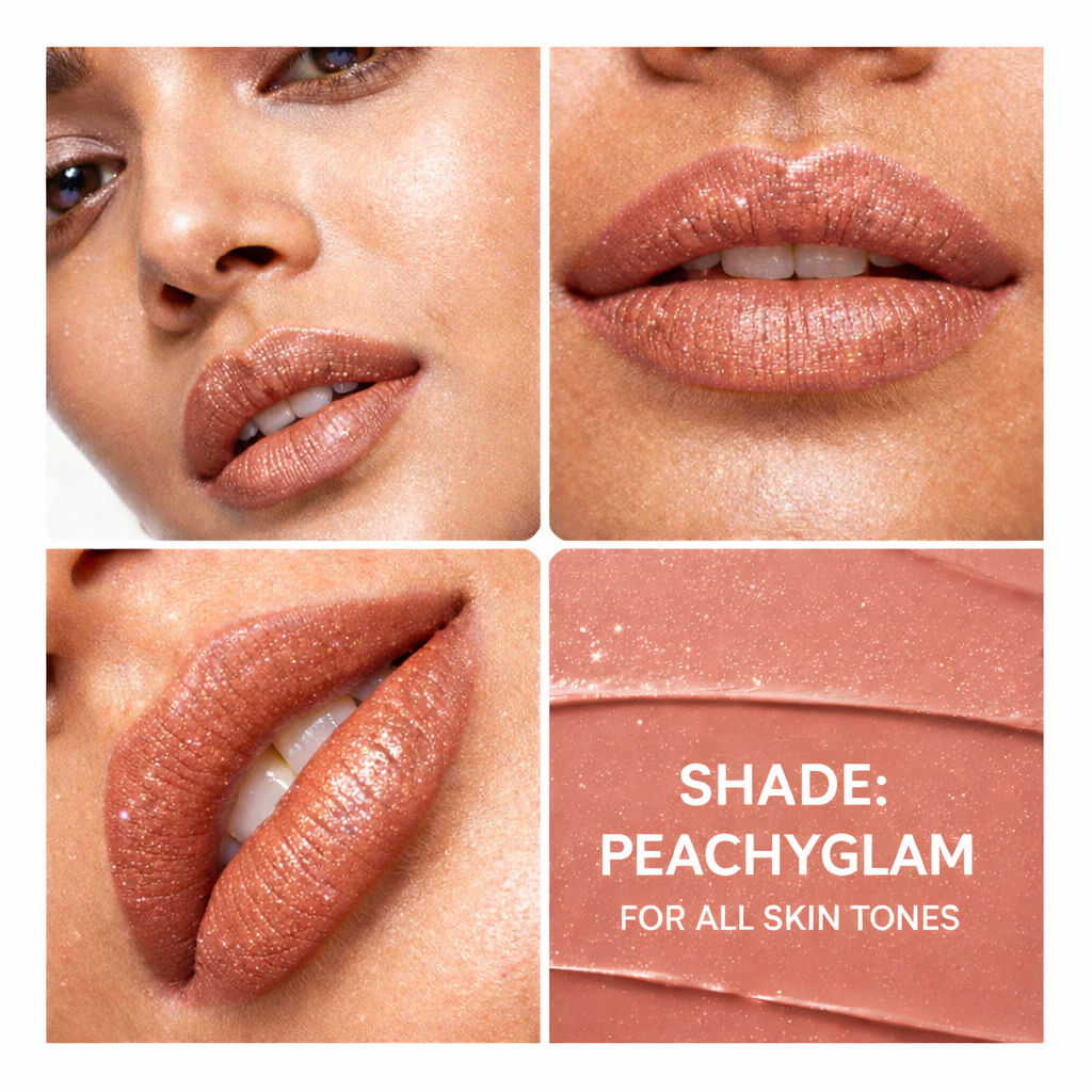 PeachyGlam Shiny Glitter Lipstick