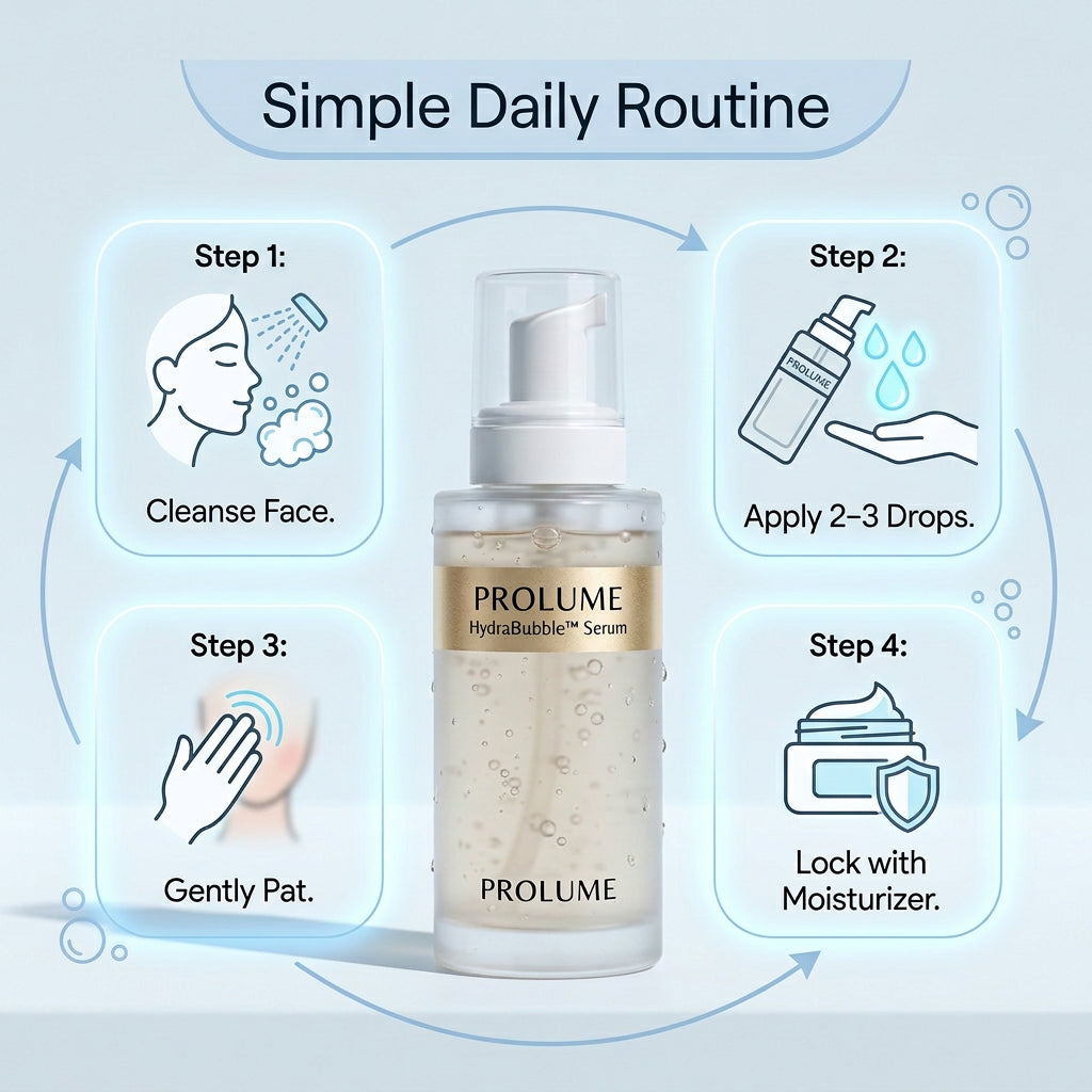 HydraBubble Hydrating Serum  Hyaluronic Acid Bubble Serum | Deep Hydration | Glow Boosting Skin System