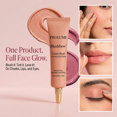 BlushDew Cream Blush – Pack of 2  Dewy Glow Blush | Hydrating Cream Formula | Natural Flush Finish