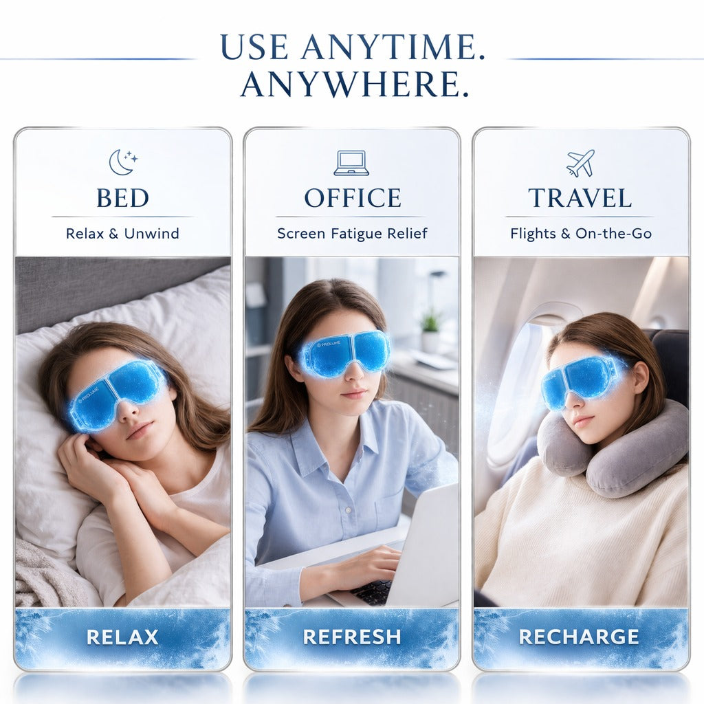 CoolRelief Eye Mask  For Summer Heat Relief & Stressed Eye Relaxation
