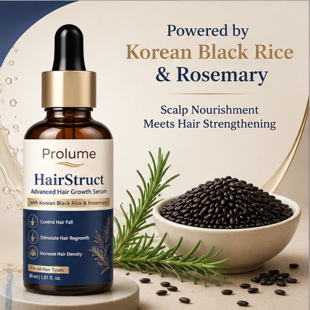 HairStruct Advanced Hair Growth Serum  With Korean Black Rice & Rosemary