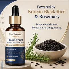 HairStruct Advanced Hair Growth Serum  With Korean Black Rice & Rosemary