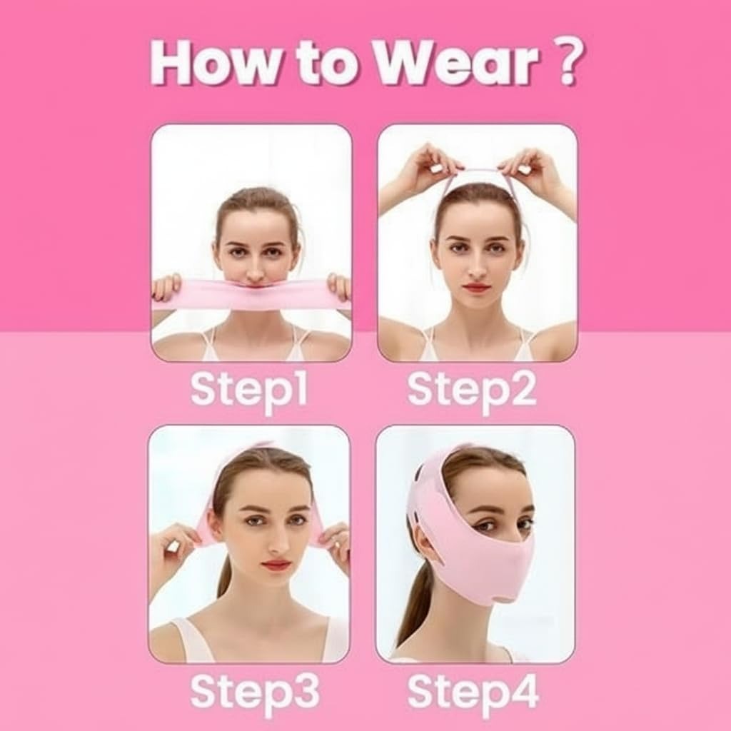 VShape Silicone Face Lift Mask-Pack of 2