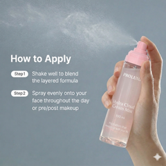 Hydra Cloud Cream Mist  100 ml | Dual-layer shake mist bottle | Ultra-fine mist pump