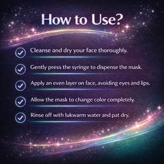 ChromaDose Color-Changing Skin Mask – Syringe Format