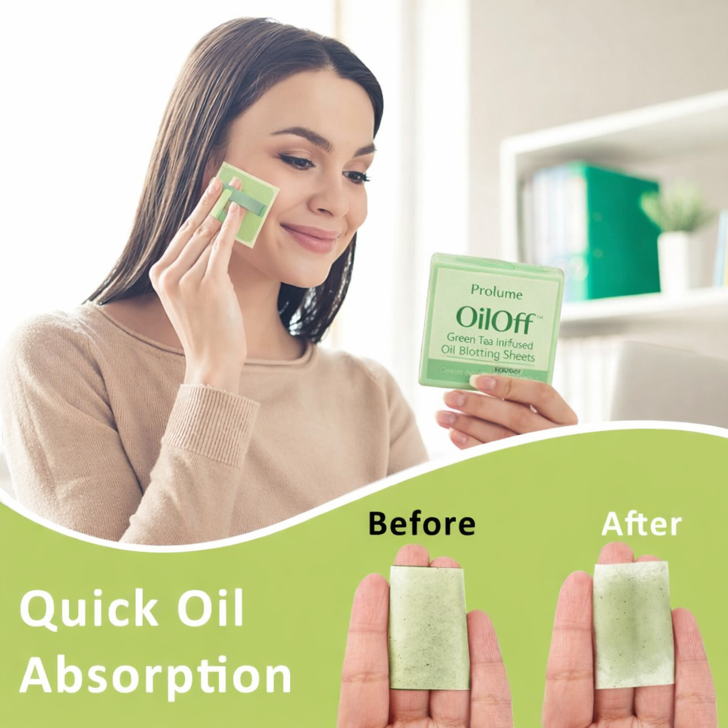 OilOff Green Tea Infused Oil Blotting Sheets