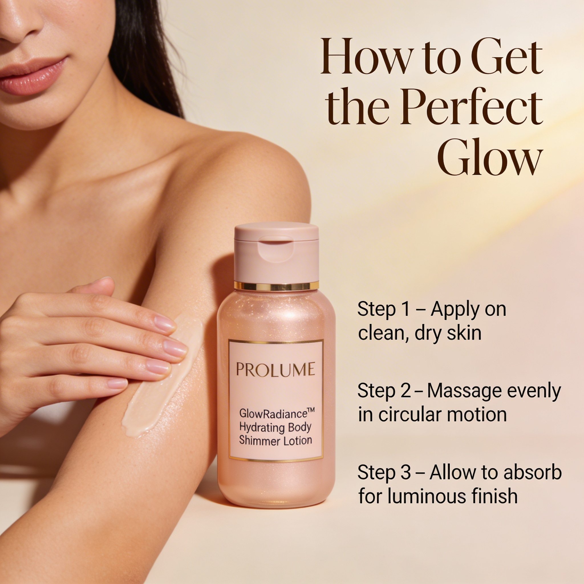 GlowRadiance Hydrating Body Shimmer Lotion Flip-Top Bottle