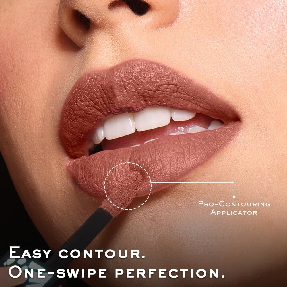 VelvetMuse Matte Lip Cream – Rose Mauve