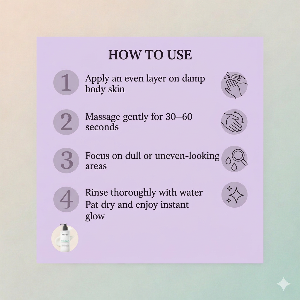 InstaBright Whitening Body Wash-Off Cream for Bride to be