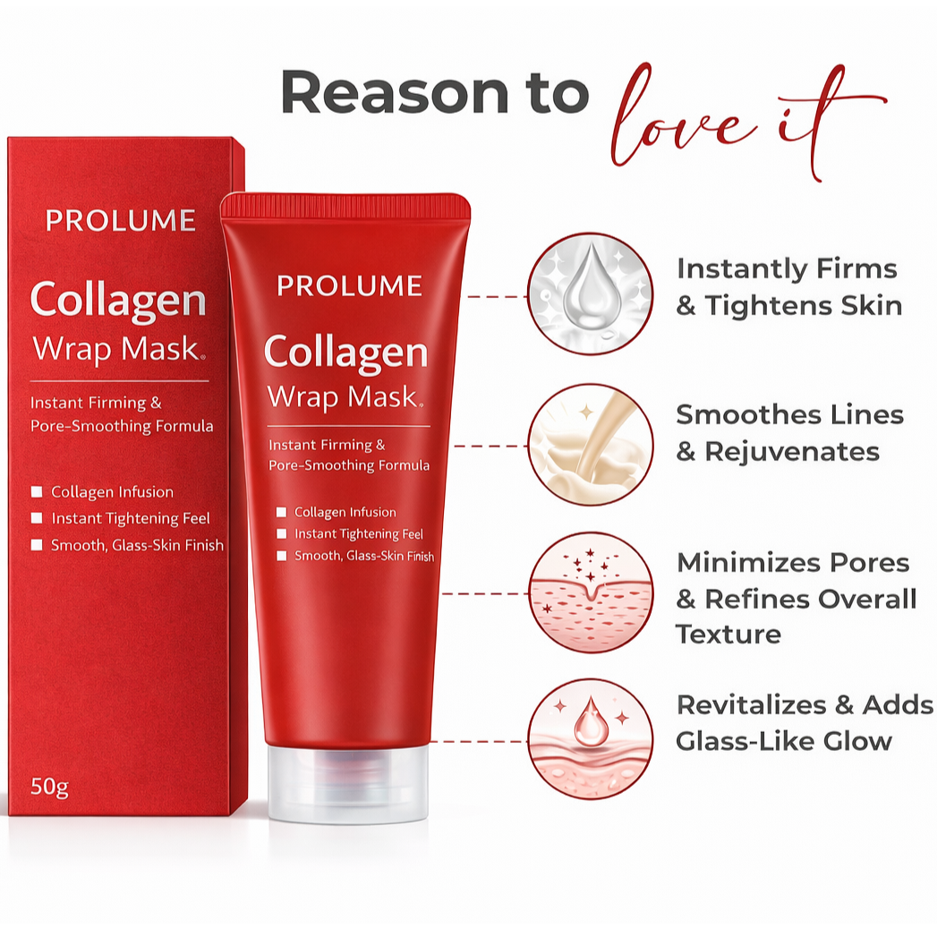 Collagen Wrap Mask – Instant Firming & Pore-Smoothing Formula