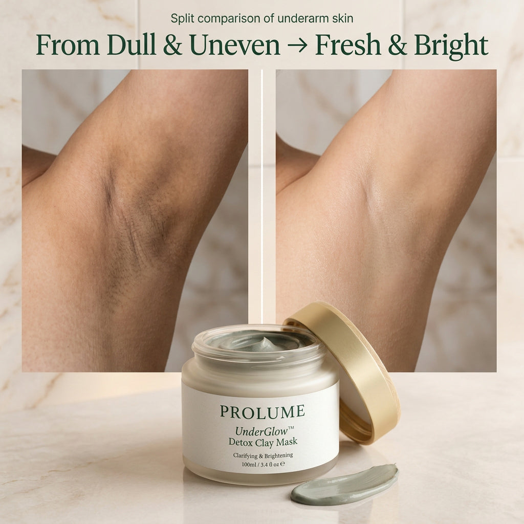 UnderGlow Detox Clay Mask  Underarm Brightening Mask | Deep Detox | Odor Control & Smooth Skin System