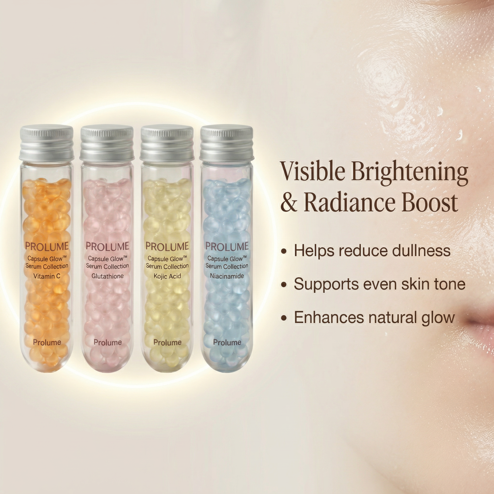 Capsule Glow Serum Collection  PDRN + Targeted Active Capsules | Pack of 4