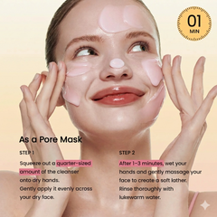 GlowPrep Mask-to-Foam Cleanser  100 ml | Matte soft-touch squeeze tube | Flip cap (travel friendly)