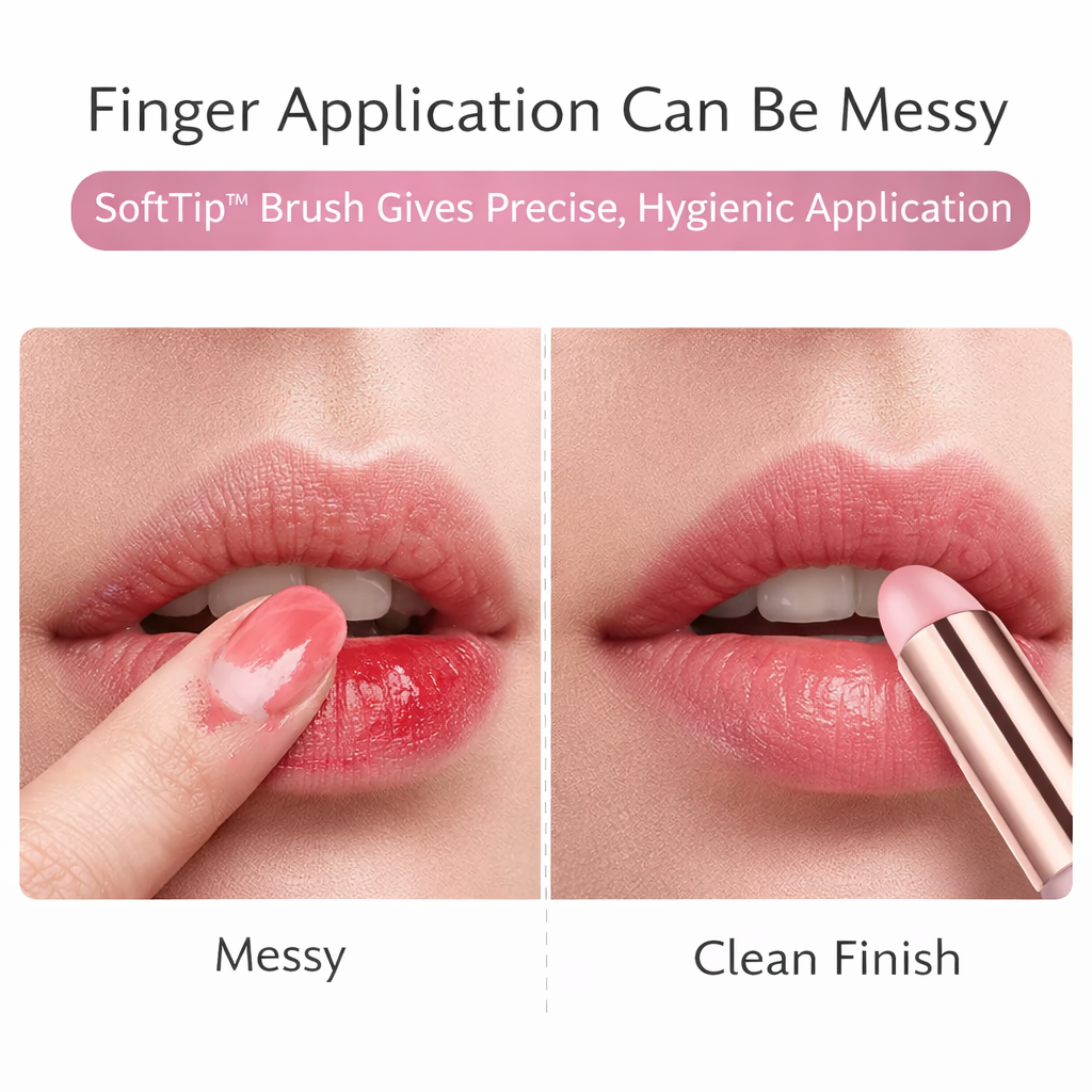 SoftTip Korean Silicone Brush Trio with Lip & Cheek Tint