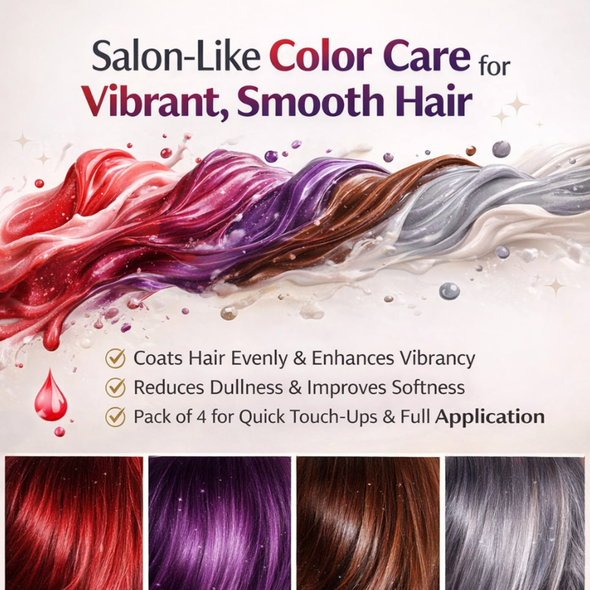 Colorveil Hair Color Mask – Pack of 4 (Test Tube Pack)
