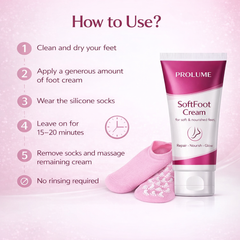 FootSpa Silicone Moisturising Spa Gel Socks