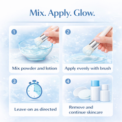 ClearGlow  Powder + Lotion Glow Mask
