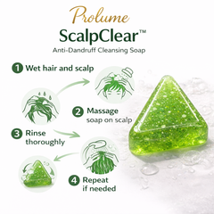 ScalpClear™ Anti-Dandruff Cleansing Soap Pack of 5 with Scalp Serum & Nourishing Oil