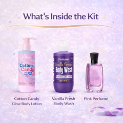 Teen Glow Birthday Personal Care Kit  Body Lotion + Body Wash + Perfume for Teens