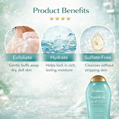 AquaKelp Hydro-Polish Body Cleanser Light Exfoliating • Deep Hydration • Sulfate-Free